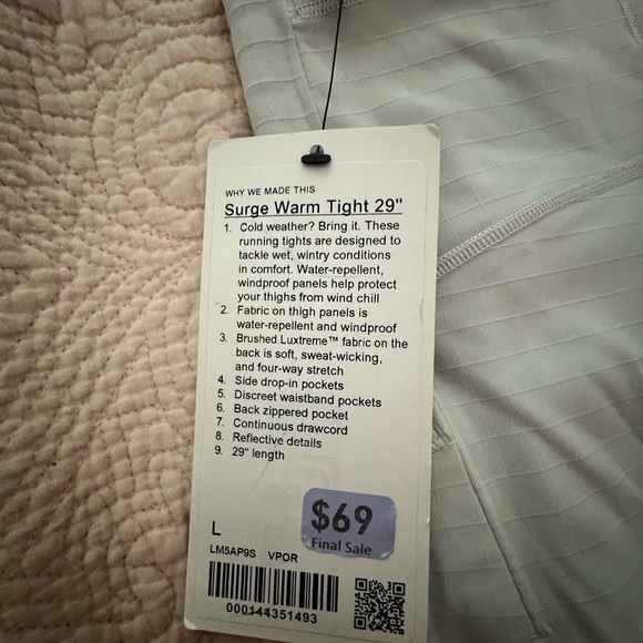 NWT LULU LEGGINGS - Picture 2 of 4